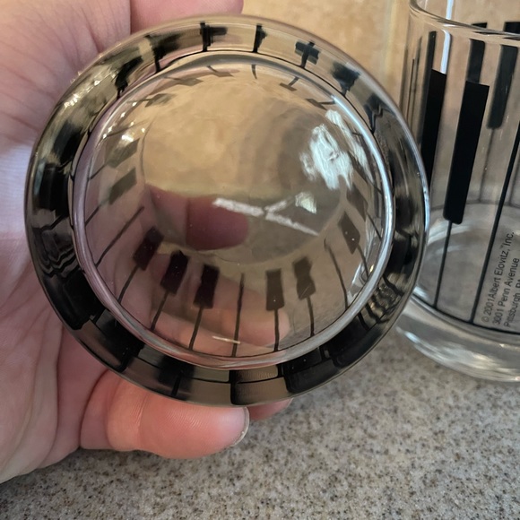 Albert Elovitz INC. Piano Themed Barware // Set of 2 - Picture 3 of 3